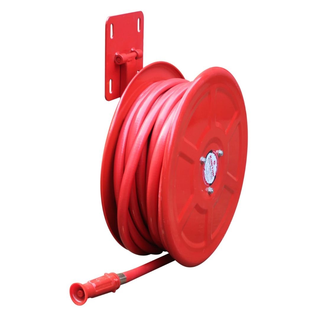 Fire Hose Reel Drum Complete Set with 30 Meter Pipe